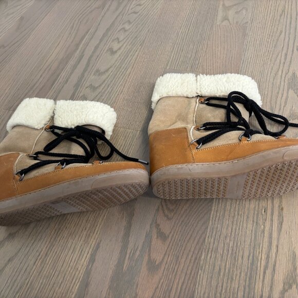 Isabel Marant Nowly Leather Shearling Boot - Picture 3 of 5